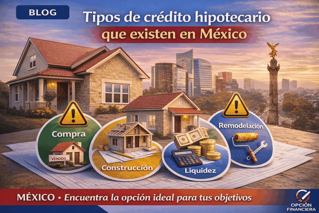 tipos de crédito hipotecario en México